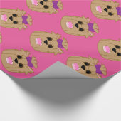 Yorkie Liebe Geschenkpapier (Ecke)