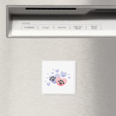 Yorkie-Liebe Magnet (In Situ (Geschirrspüler))