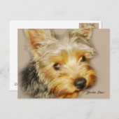 Yorkie Liebe Postcard Postkarte (Vorne/Hinten)