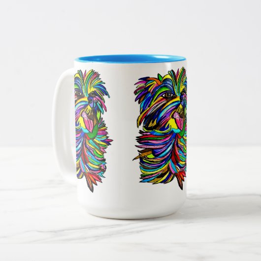 Yorkie Liebe Tasse (Vorderseite Links)