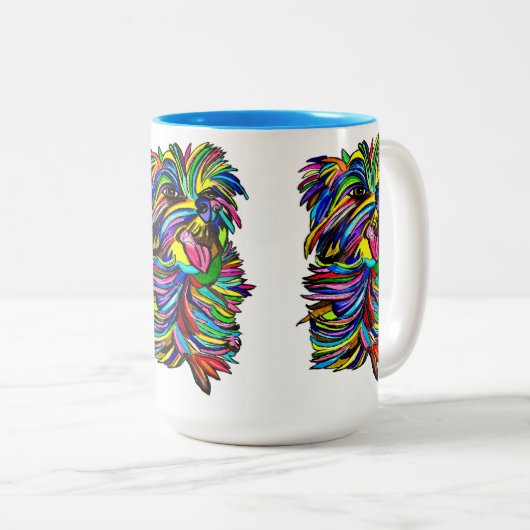 Yorkie Liebe Tasse (VorderseiteRechts)
