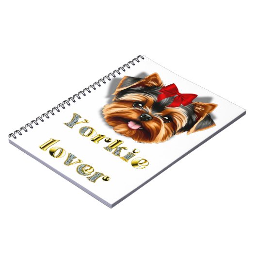 Yorkie-Liebesnotebook Notizblock (Linke Seite)