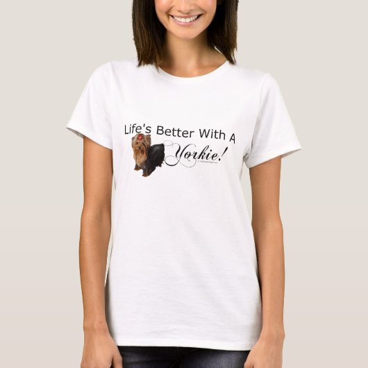 Yorkie Liebhaber-Geschenke T-Shirt (Vorderseite)