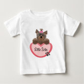 Yorkie Little Sister Baby T-shirt (Vorderseite)