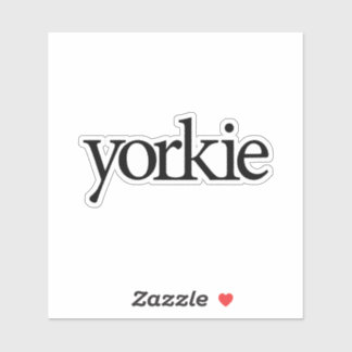 Yorkie Logo Aufkleber