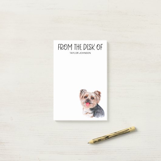 Yorkie Lover Post-it Notes Klebezettel (Auf Schreibtisch)