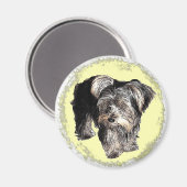 Yorkie Magnet (Vorderseite/Rückseite)