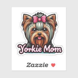 Yorkie Mama Aufkleber