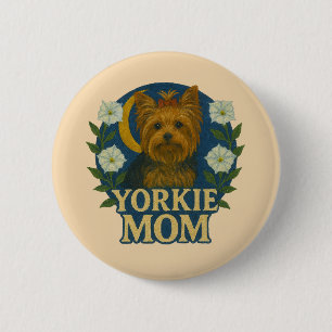 Yorkie Mama Button