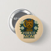 Yorkie Mama Button (Vorne & Hinten)