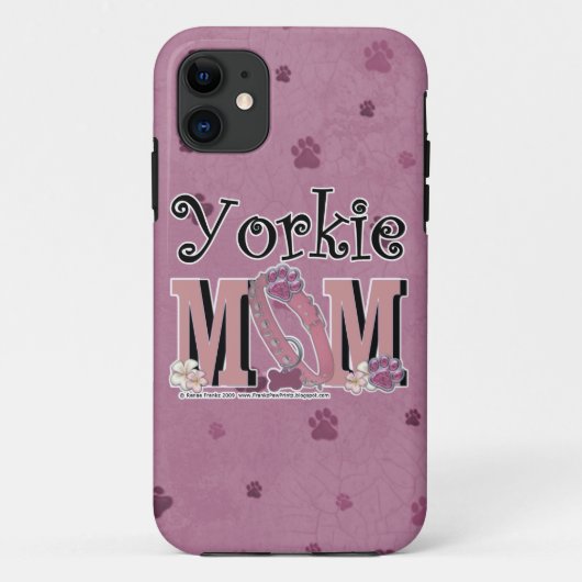 Yorkie MAMA Case-Mate iPhone Hülle (Rückseite)