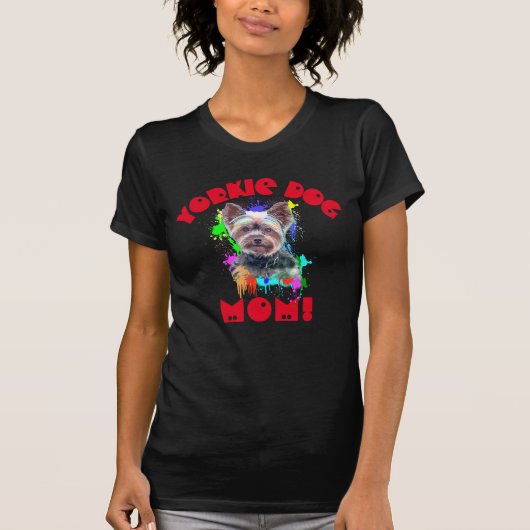 Yorkie Mama Dog Lover Beste Dog-Mama je T-Shirt (Vorderseite)