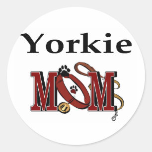 Yorkie Mama-Geschenke Runder Aufkleber