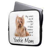 Yorkie Mama-Laptop-Hülse Laptopschutzhülle (Vorderseite Links)
