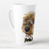Yorkie Mama Niedlich Yorkshire Terrier Yorkie Gesi Milchtasse (Linke Ecke)