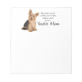 Yorkie Mama Notepad Notizblock (Vorderseite)