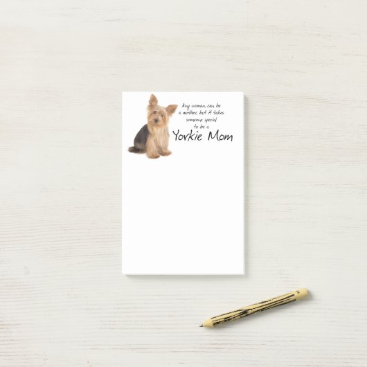 Yorkie Mama-Post-Itanmerkungen Post-it Klebezettel (Auf Schreibtisch)