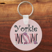 Yorkie MAMA Schlüsselanhänger (Vorderseite)