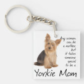 Yorkie Mama-Schlüsselanhänger Schlüsselanhänger (Vorderseite)
