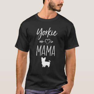 Yorkie Mama T Shirt Funny Pet Dog Lover Geschenk S