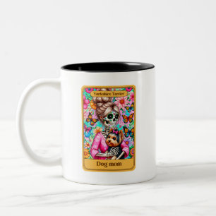 Yorkie Mama Tarot Card Tasse