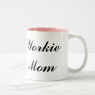 Yorkie Mama-Tasse Zweifarbige Tasse