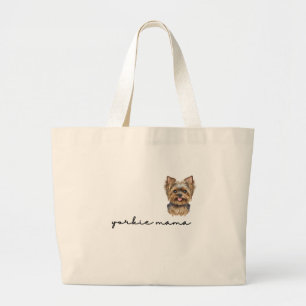 Yorkie Mama Tote Bag Jumbo Stoffbeutel