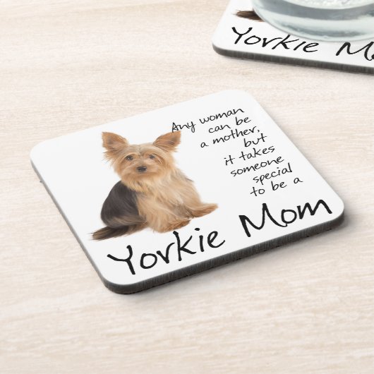 Yorkie Mama Untersetzer (Linke Seite)