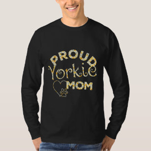 Yorkie-Mama Yorkshire Terrier Hund Geschenk Blume T-Shirt