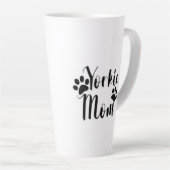 Yorkie Mama Yorkshire Terrier Pawprints Graphics Milchtasse (Rechte Ecke)