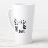 Yorkie Mama Yorkshire Terrier Pawprints Graphics Milchtasse (Linke Ecke)