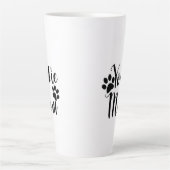 Yorkie Mama Yorkshire Terrier Pawprints Graphics Milchtasse (Vorderseite)