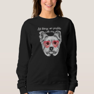 Yorkie Mama Yorkshire Terrier Yorkie Designs Dog Sweatshirt
