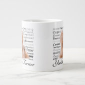 Yorkie Merkmal-Tasse Jumbo-Tasse (Vorderseite)