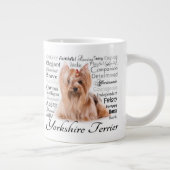 Yorkie Merkmal-Tasse Jumbo-Tasse (Rechts)