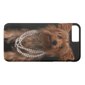 Yorkie mit Perlen Case-Mate iPhone Hülle (Rückseite (Horizontal))