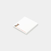 Yorkie mit roten Bow-Notizen Post-it Klebezettel (angewinkelt)