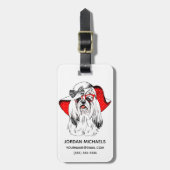 Yorkie Mode-Trieb | addieren Ihren Namen Gepäckanhänger (Vorderseite vertikal)