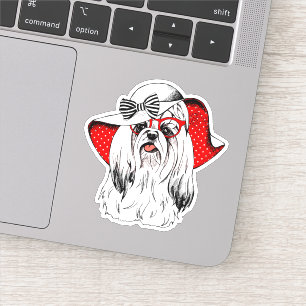 Yorkie Mode-Trieb Aufkleber