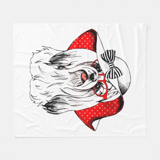 Yorkie Mode-Trieb Fleecedecke (Vorderseite (Horizontal))