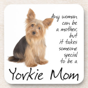 Yorkie Mom Coasters Getränkeuntersetzer