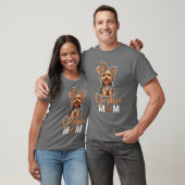 Yorkie Mom Yorkshire Leopard Dog Lovers Mothers Da T-Shirt (Unisex)