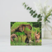 Yorkie New Address Ankündigungspostkarte (Stehend Vorderseite)