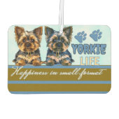 Yorkie niedlich autolufterfrischer (Rückseite)