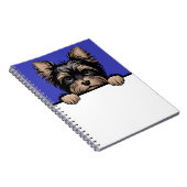 Yorkie Niedlich Peeking Yorkshire Terrier Dog Love Notizblock (Rechte Seite)