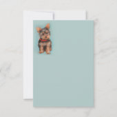 Yorkie Note Card Dankeskarte (Vorderseite)