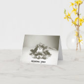 Yorkie Note Card - Vermisst Karte (Gelbe Blume)