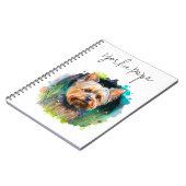 Yorkie Notebook Notizblock (Linke Seite)