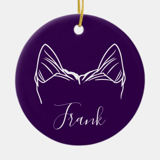 Yorkie Ornament (Paw Prints) (Vorne)