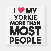 Yorkie Over People Magnet (Vorne)